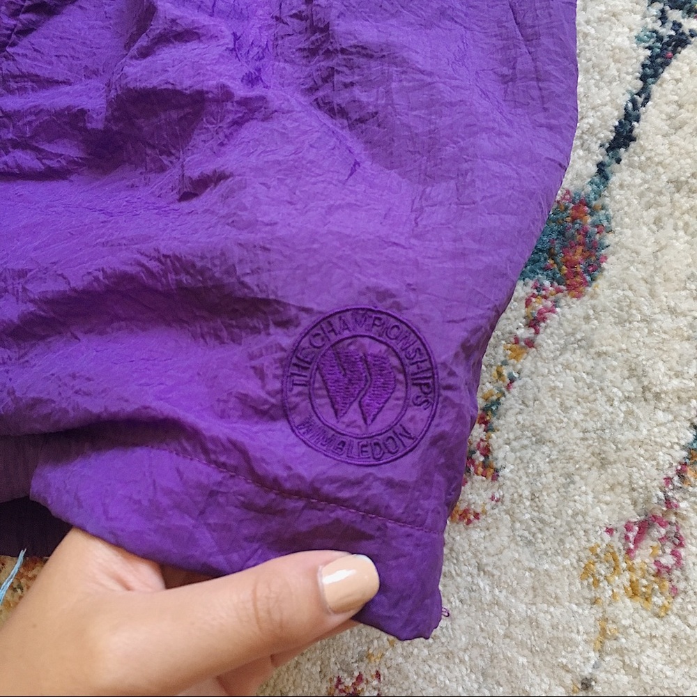 SOLD | Vintage Purple Wimbledon Tennis Shorts - Picture 2 of 6